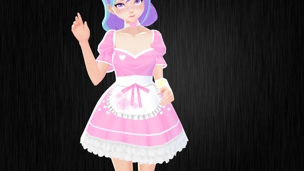 Cotton Candy Heart Dress