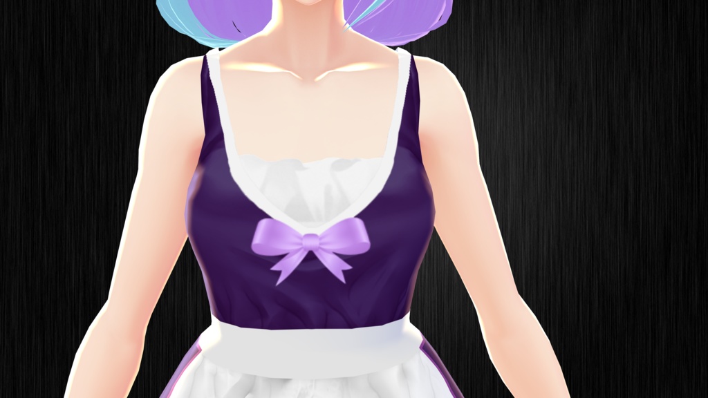 Cute Purple Maid Dress