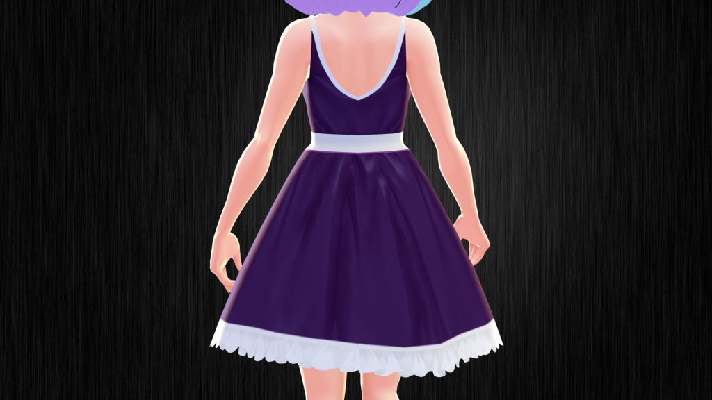 Cute Purple Maid Dress