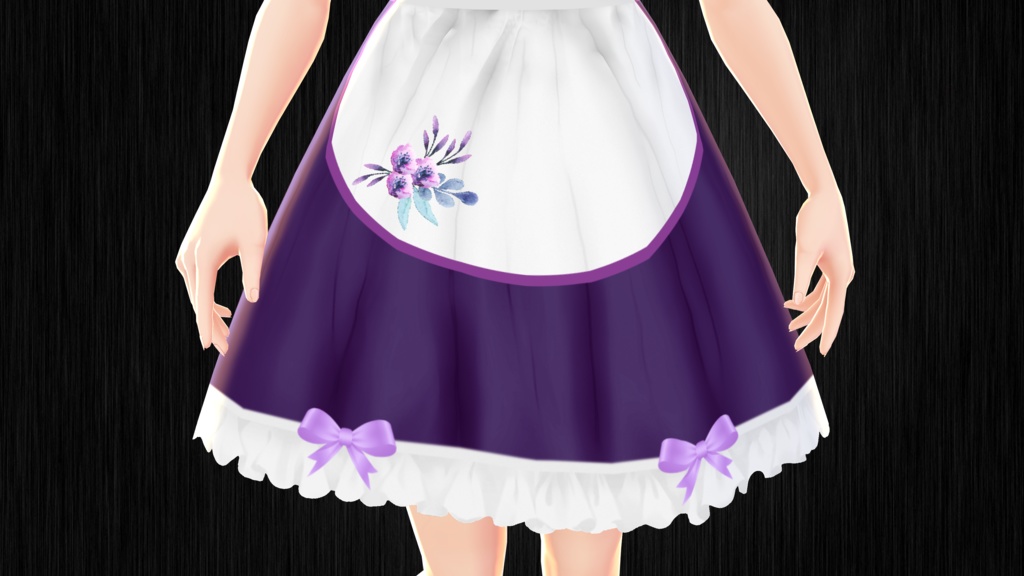 Cute Purple Maid Dress