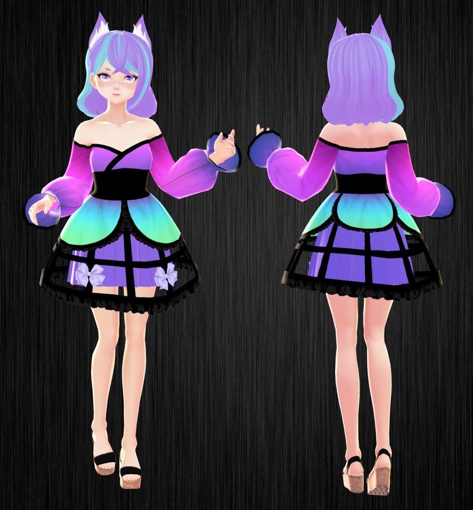 Kimono Inspired Maid Dress