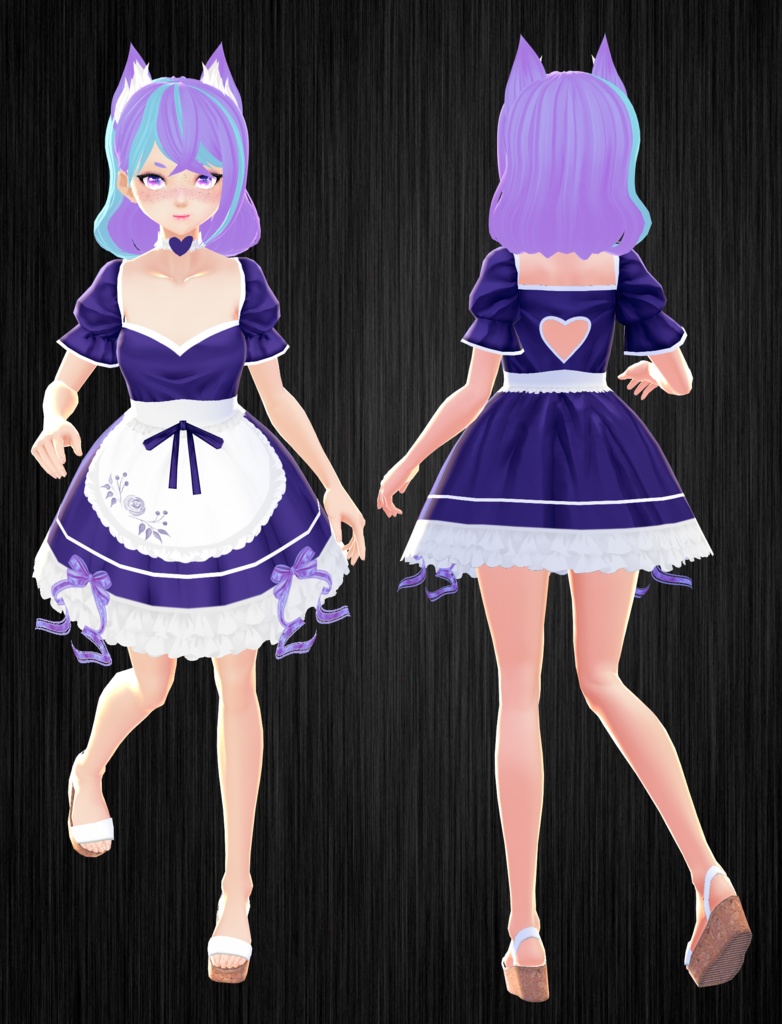 Purple Maid Dress 