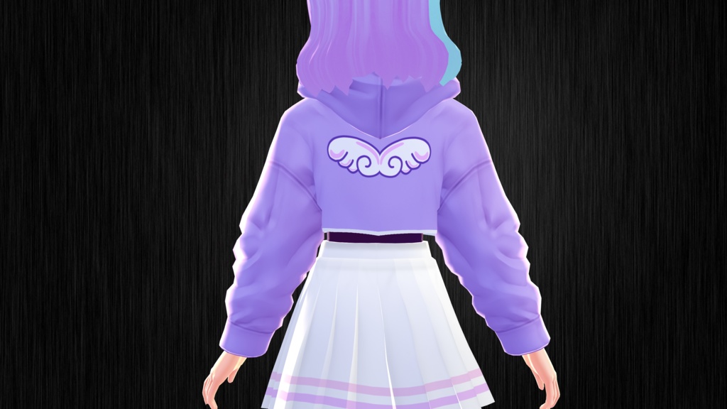 Cropped Open Hoodie