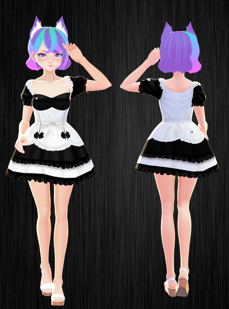 Black & White Maid Dress