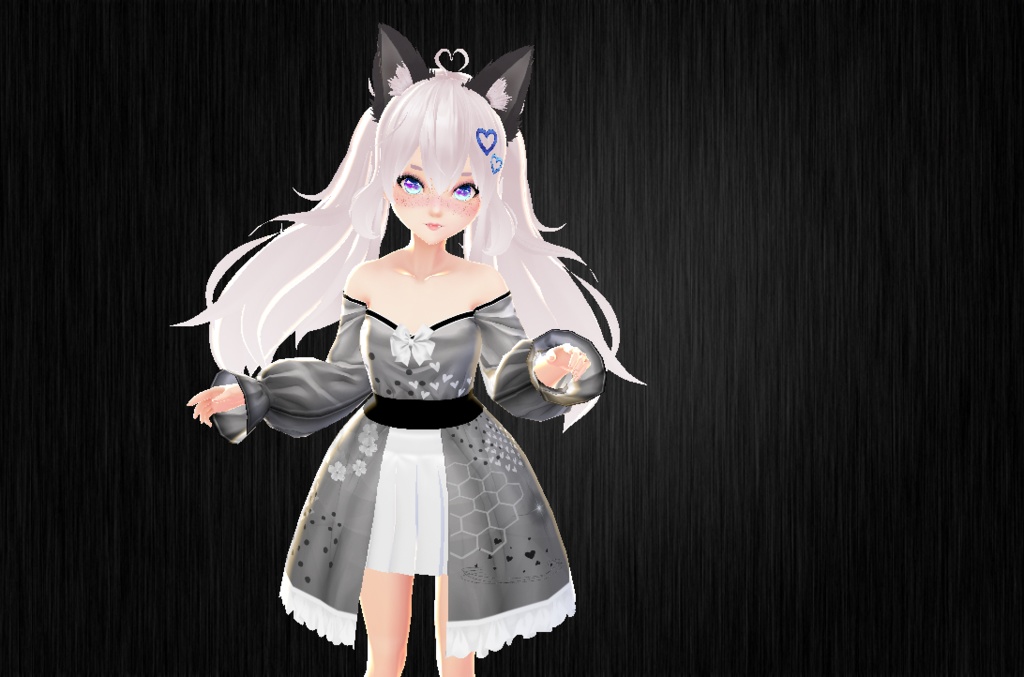 Black & White Kimono