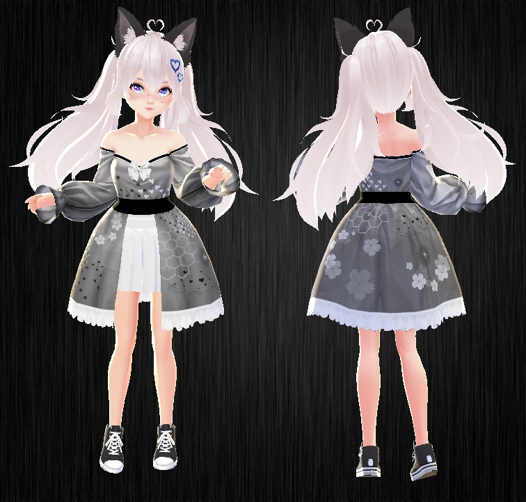 Black & White Kimono