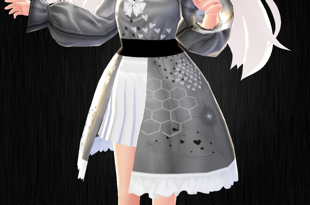 Black & White Kimono