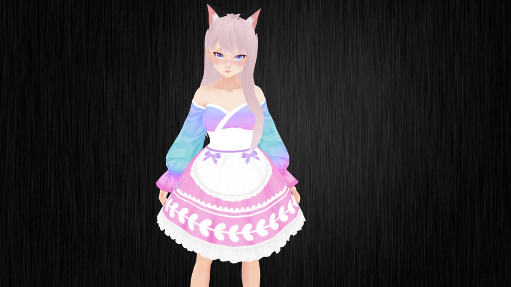 Cute Pink - Blue Dress