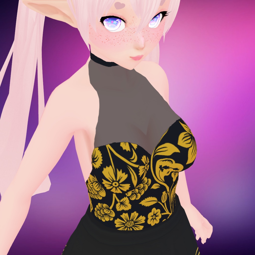 Pretty Black and Gold Full Set