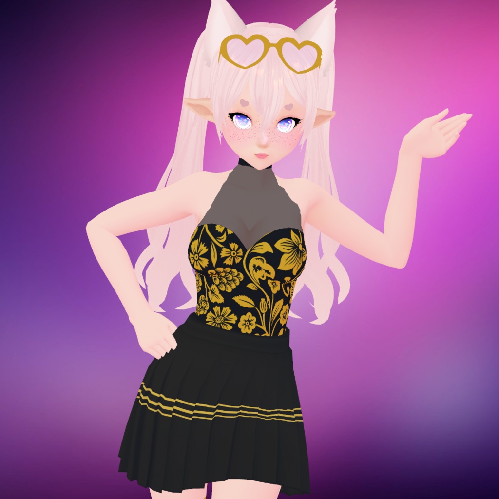 Pretty Black and Gold Full Set