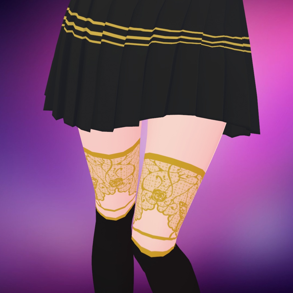 Pretty Black and Gold Full Set