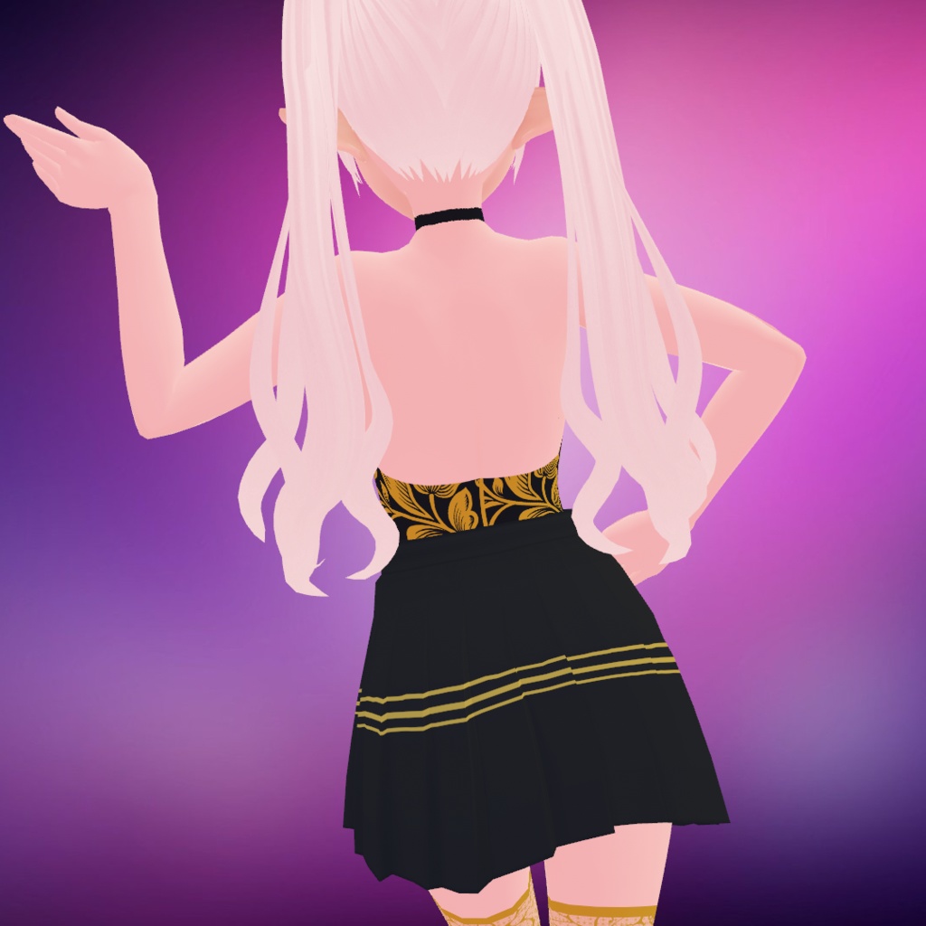 Pretty Black and Gold Full Set