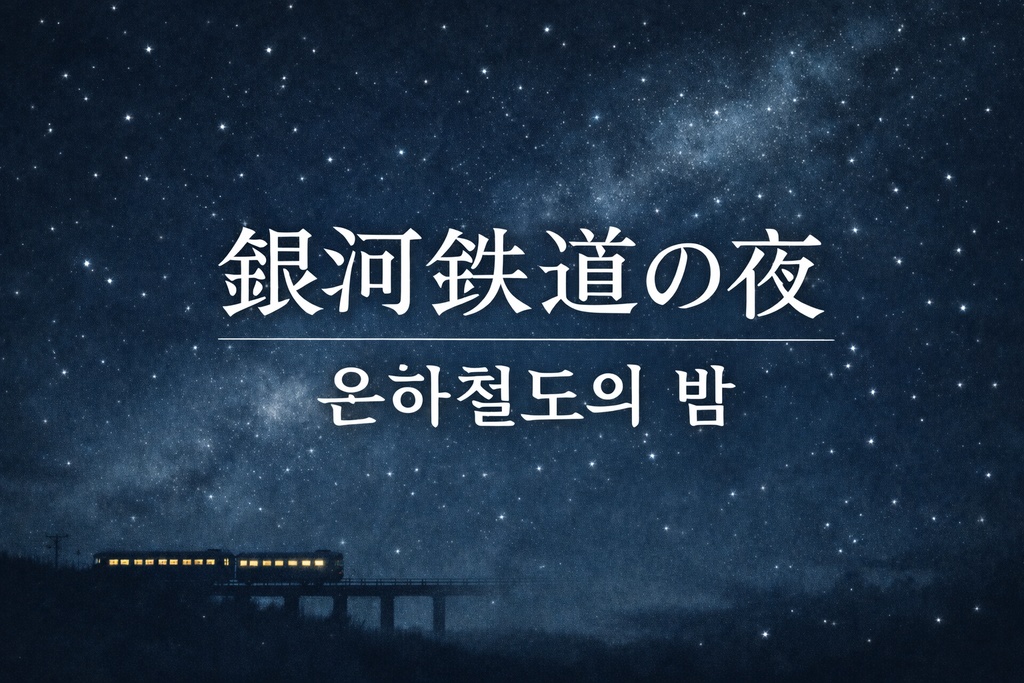 銀河鉄道の夜/은하철도의 밤、日本語×韓国語で読む/일본어×한국어로 읽다、素人朗読  (三、家)