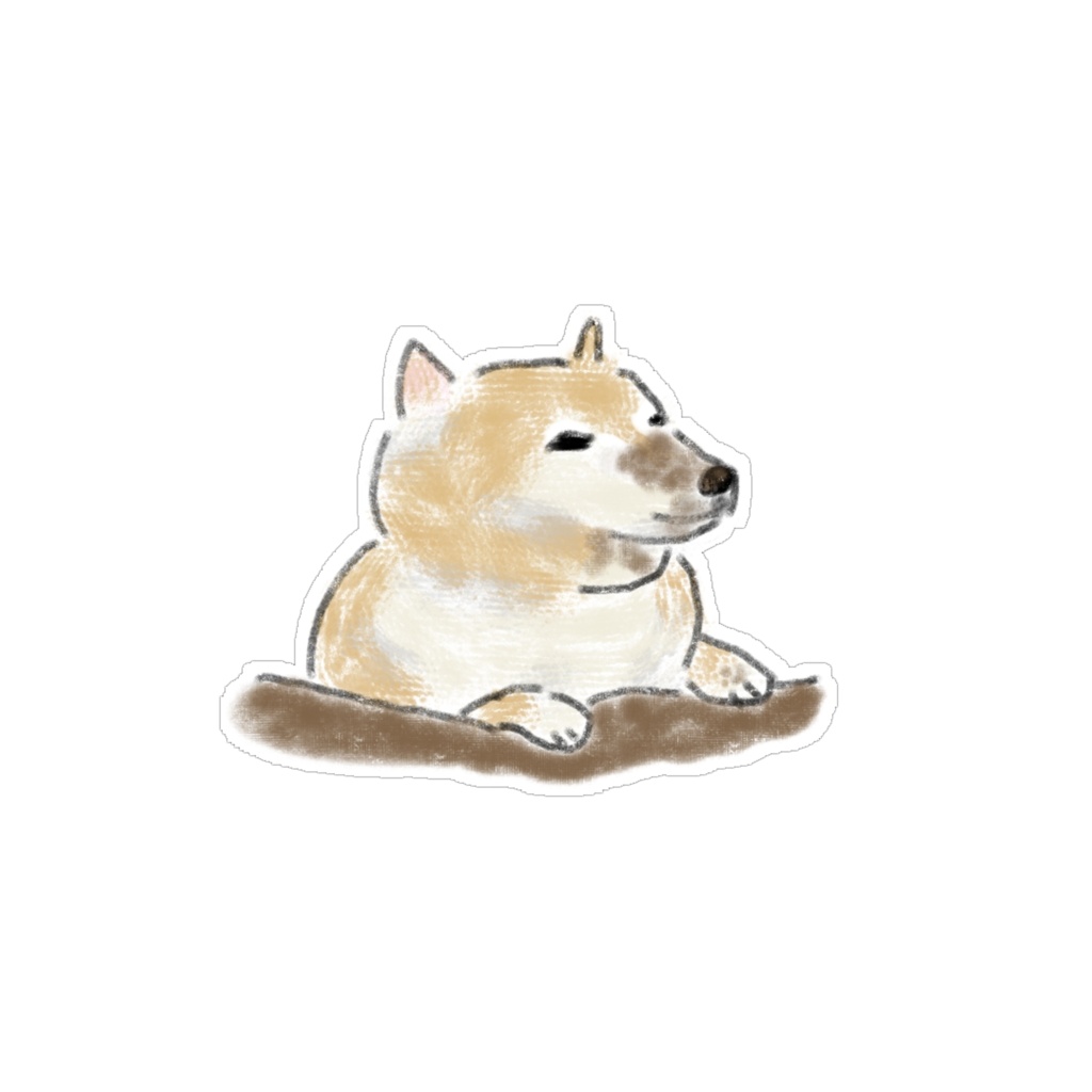 【PNG素材】シュールで可愛い柴犬のイラスト15種セット【デジタルステッカー/Web用】