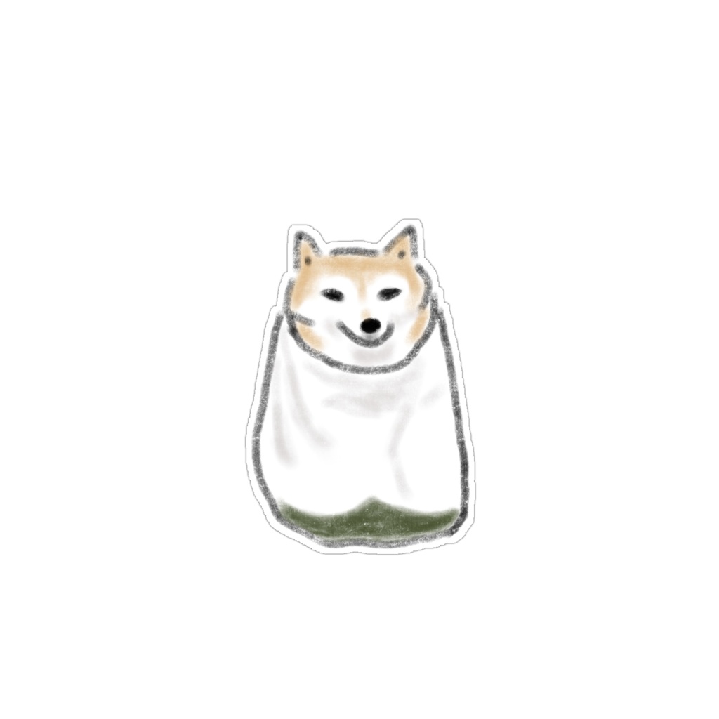 【PNG素材】シュールで可愛い柴犬のイラスト15種セット【デジタルステッカー/Web用】