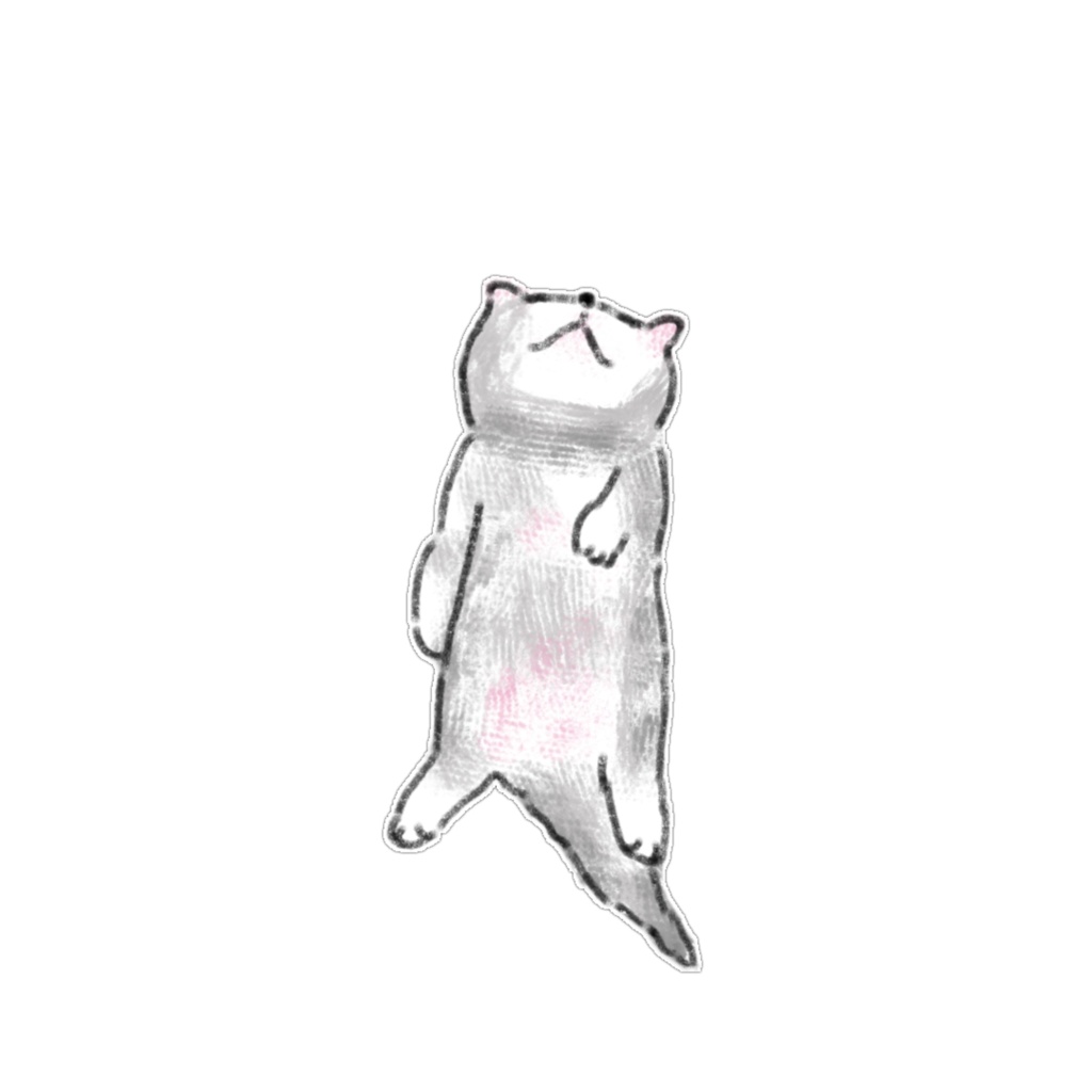 【PNG素材】ほっこり可愛い猫のイラスト15種セット【デジタルステッカー/Web用】