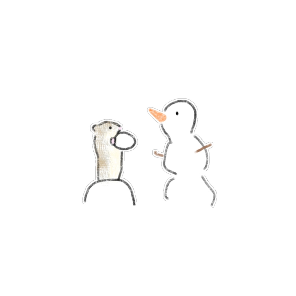【PNG素材】小動物&ハムスターのイラスト13種セット【デジタルステッカー/Web用】