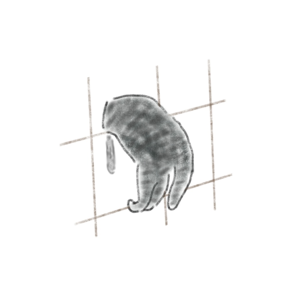【PNG素材】シュールで可愛い黒猫&灰猫のイラスト15種セット【デジタルステッカー/Web用】