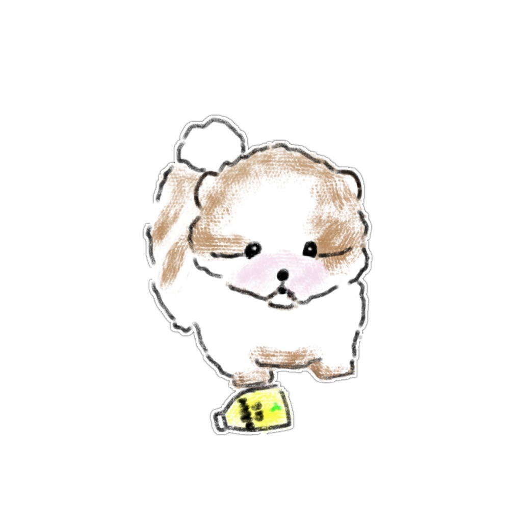 【PNG素材】いろんな可愛い子犬のイラスト15種セット【デジタルステッカー/Web用】