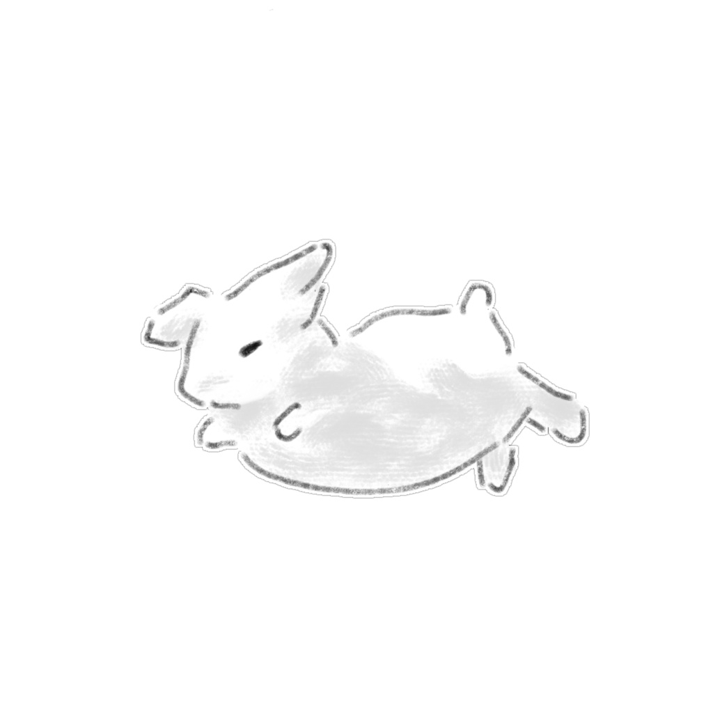 【PNG素材】ほっこり可愛いうさぎのイラスト12種セット【デジタルステッカー/Web用】
