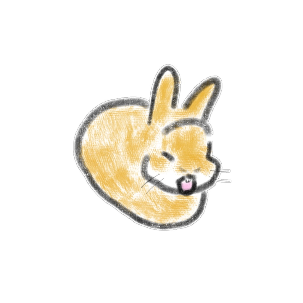 【PNG素材】ほっこり可愛いうさぎのイラスト12種セット【デジタルステッカー/Web用】