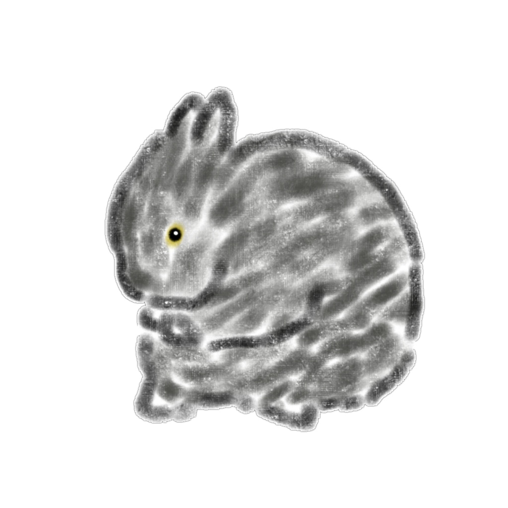 【PNG素材】ほっこり可愛いうさぎのイラスト12種セット【デジタルステッカー/Web用】