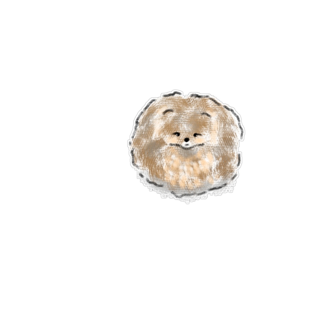 【PNG素材】ふわもこトイプードル&犬のイラスト15種セット【デジタルステッカー/Web用】