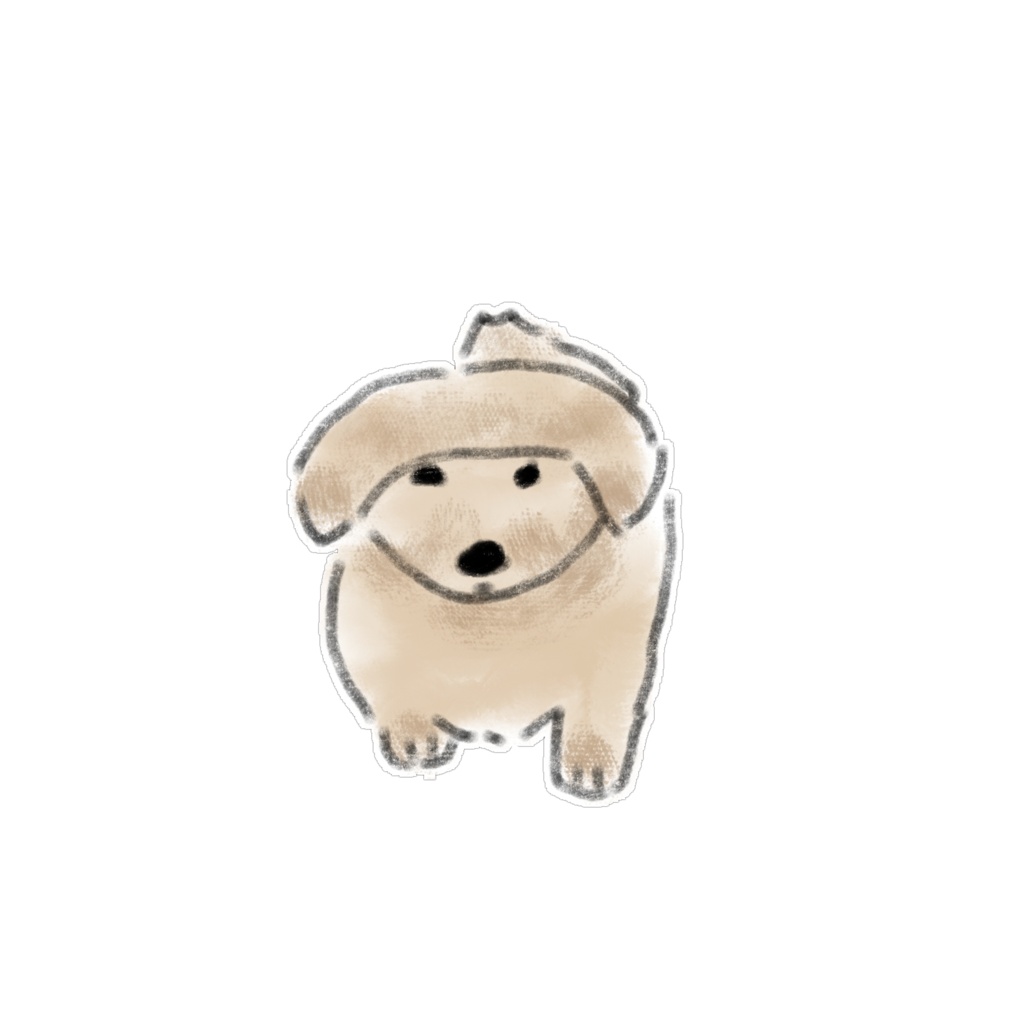 【PNG素材】ふわもこトイプードル&犬のイラスト15種セット【デジタルステッカー/Web用】