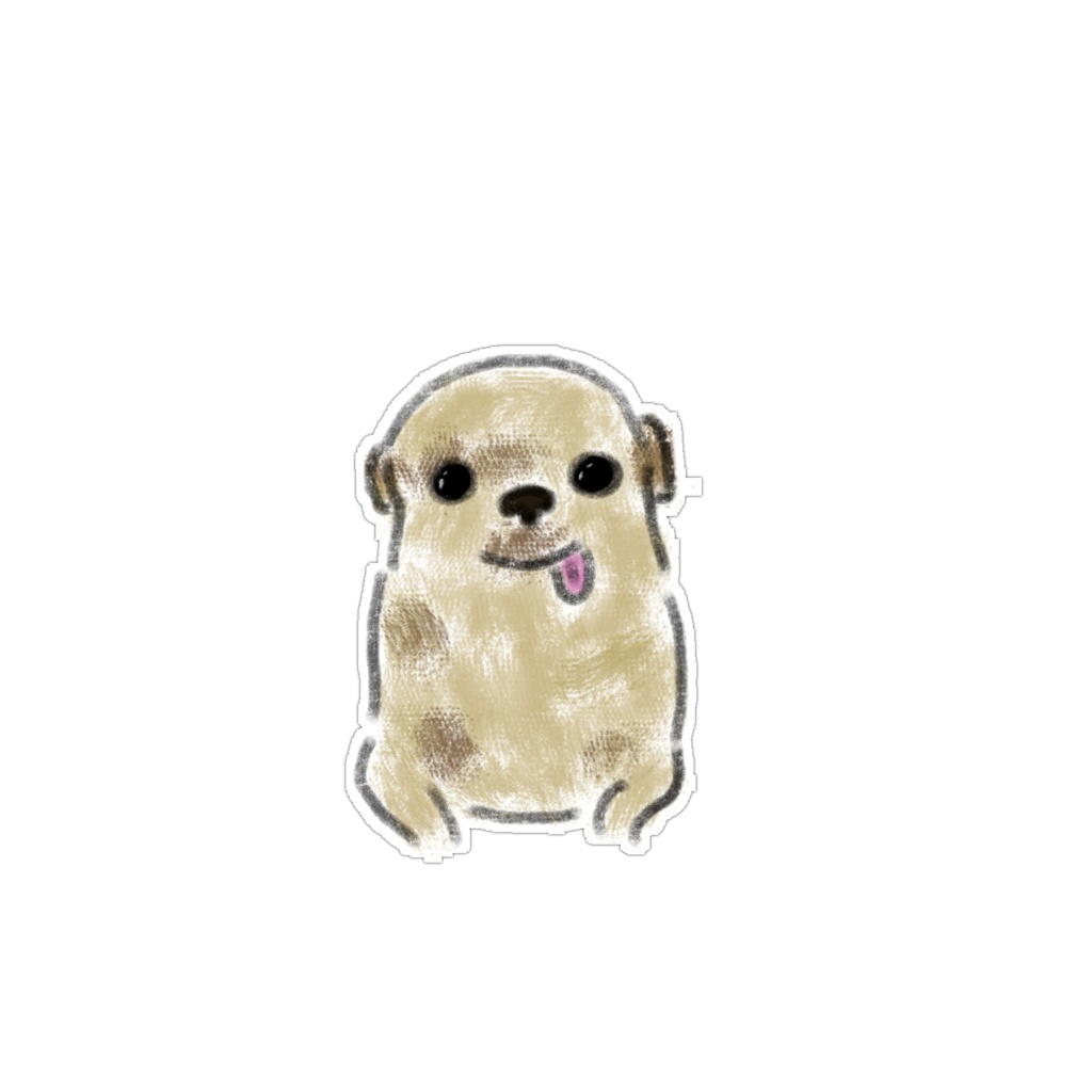 【PNG素材】ふわもこトイプードル&犬のイラスト15種セット【デジタルステッカー/Web用】