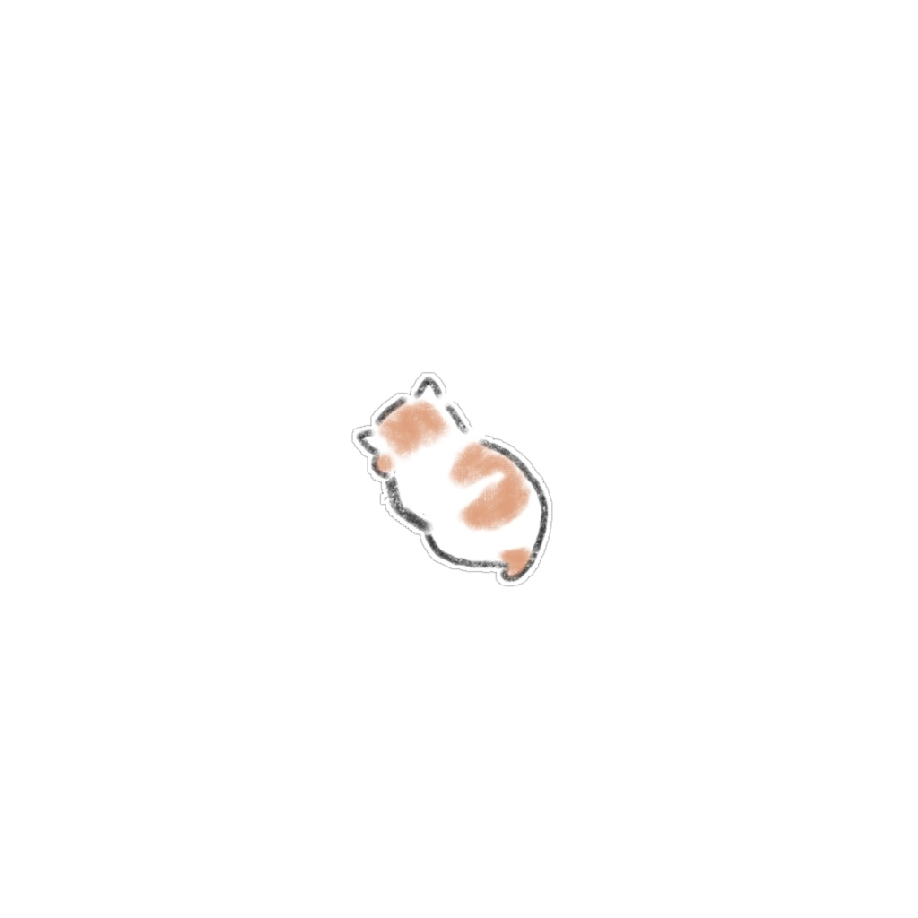 【PNG素材】愛らしくてシュールな猫のイラスト15種セット【デジタルステッカー/Web用】