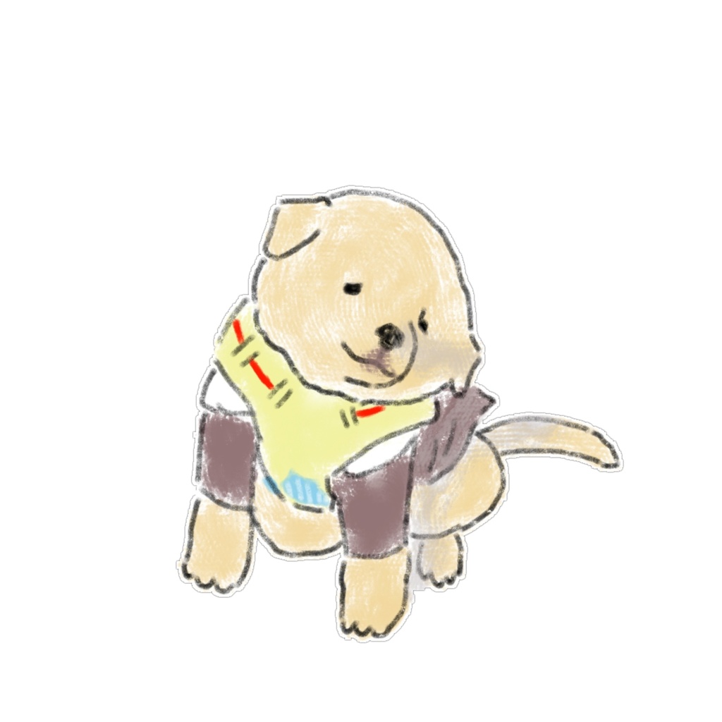 【商用利用可】おちゃめ可愛い犬のイラスト素材15選(透明PNG) / ゆるかわワンちゃん デジタルステッカー