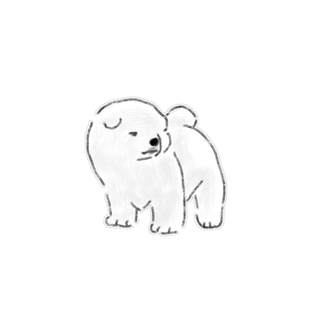 【商用利用可】おしゃれで可愛い白い犬のイラスト素材15選(透明PNG) / ゆるかわワンちゃん デジタルステッカー