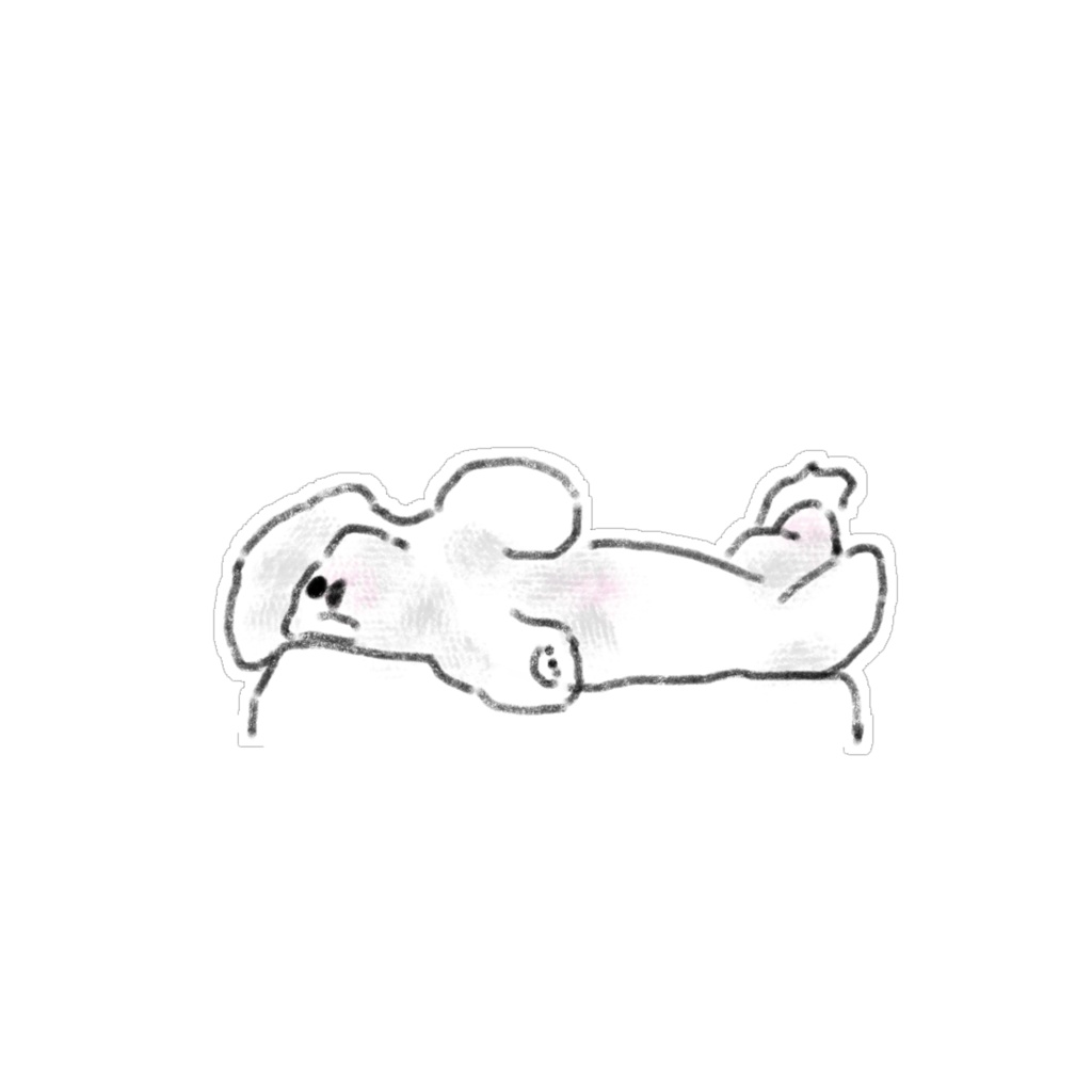 【商用利用可】おしゃれで可愛い白い犬のイラスト素材15選(透明PNG) / ゆるかわワンちゃん デジタルステッカー