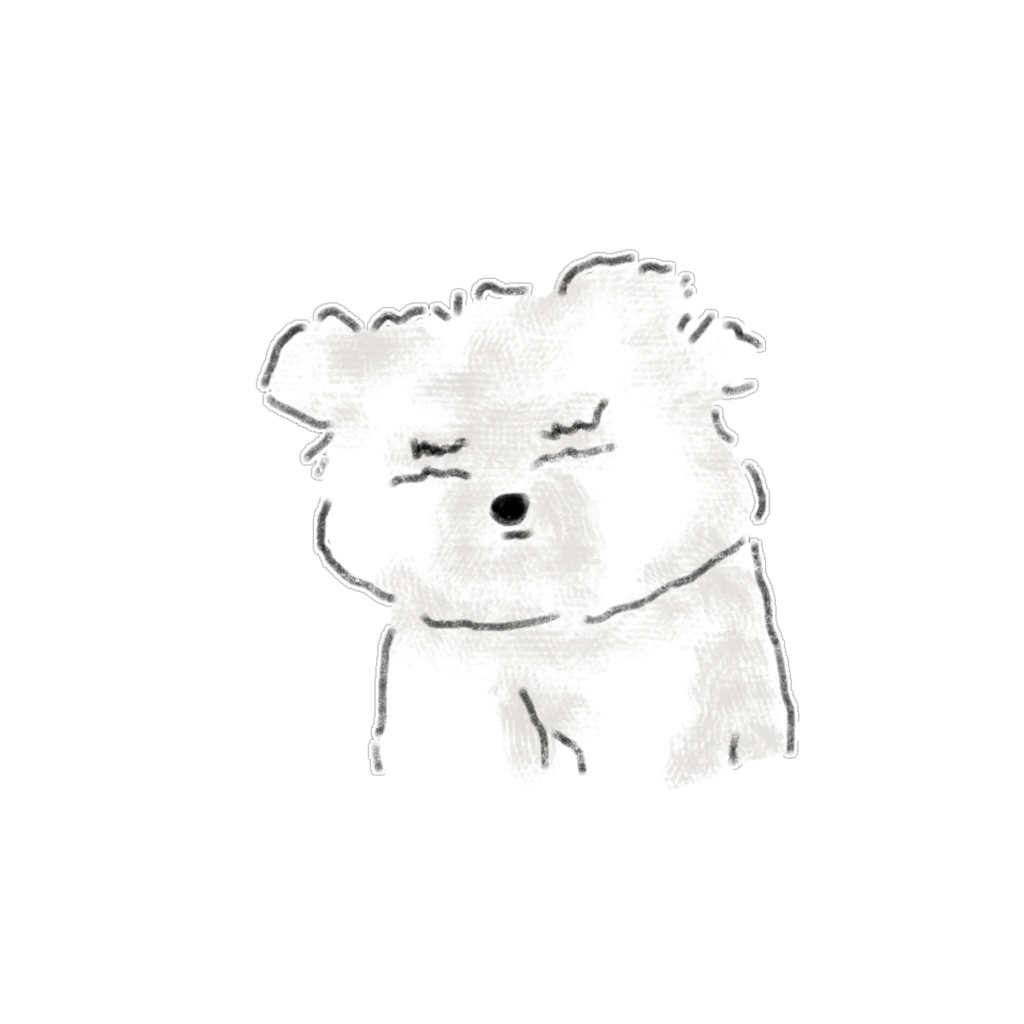 【商用利用可】おしゃれで可愛い白い犬のイラスト素材15選(透明PNG) / ゆるかわワンちゃん デジタルステッカー