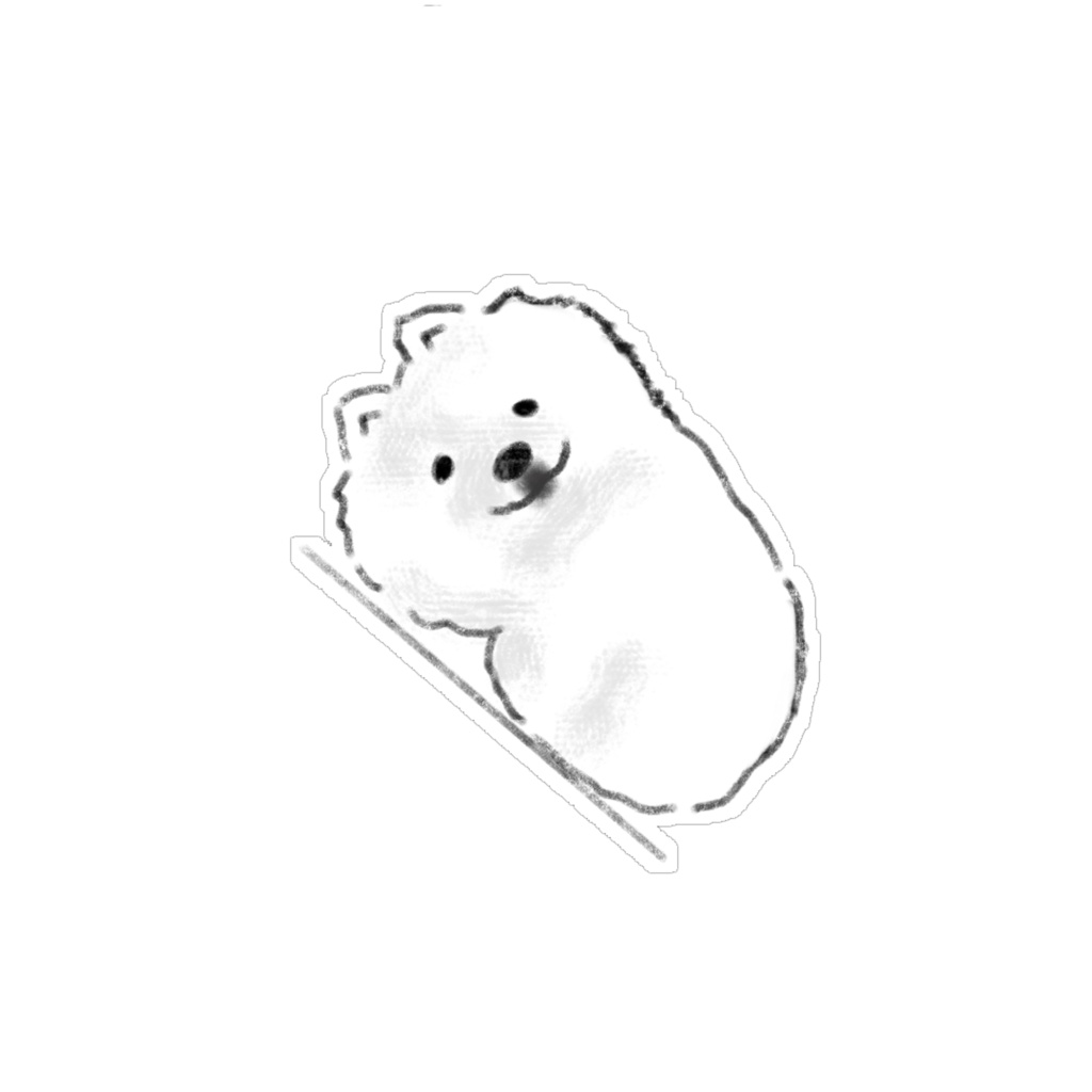 【商用利用可】ユニークな白い犬のイラスト素材15選(透明PNG) / ゆるかわワンちゃん デジタルステッカー