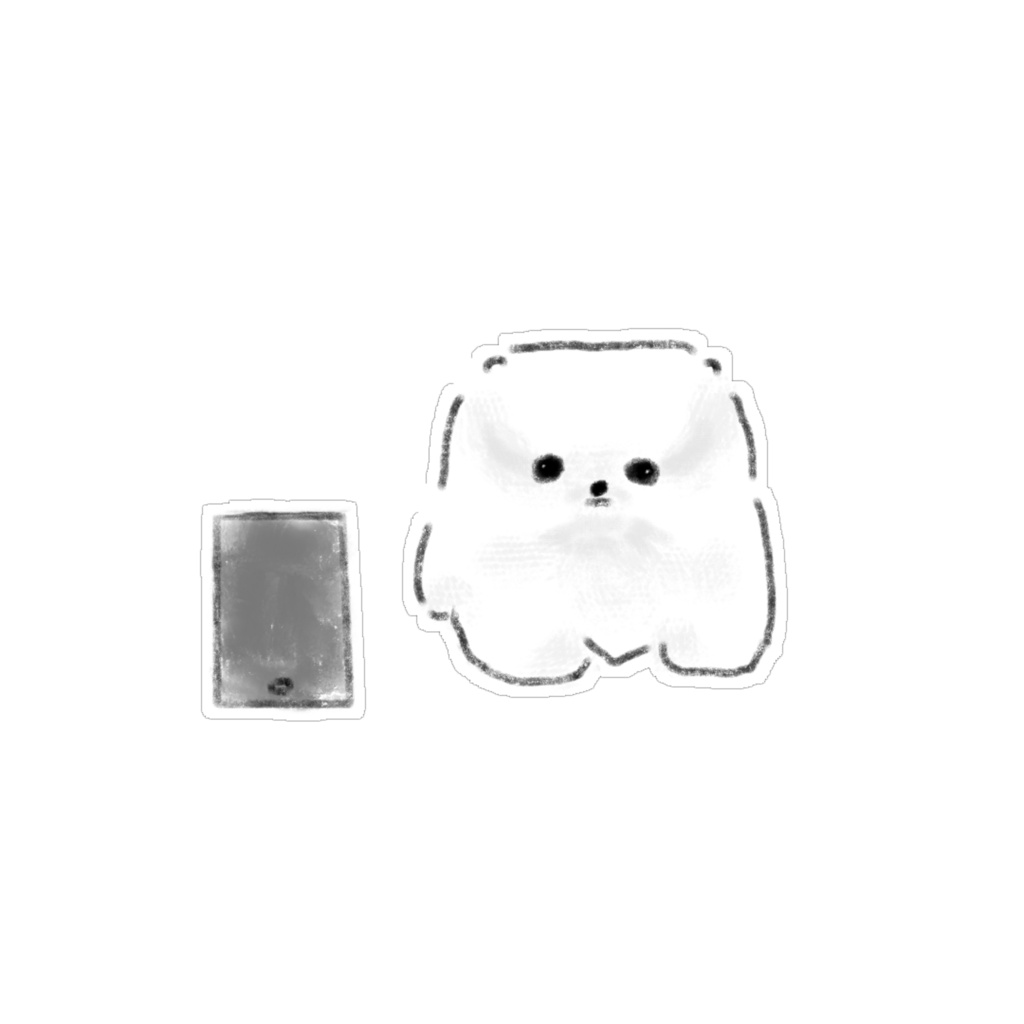 【商用利用可】ユニークな白い犬のイラスト素材15選(透明PNG) / ゆるかわワンちゃん デジタルステッカー