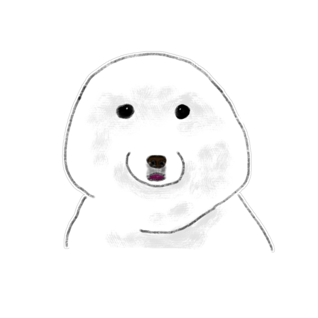 【商用利用可】ユニークな白い犬のイラスト素材15選(透明PNG) / ゆるかわワンちゃん デジタルステッカー
