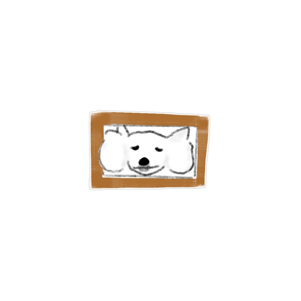 【商用利用可】ユニークな白い犬のイラスト素材15選(透明PNG) / ゆるかわワンちゃん デジタルステッカー