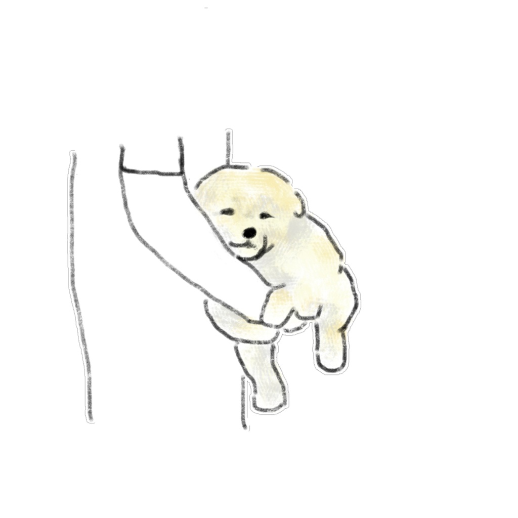 【商用利用可】変身&抱っこ犬のイラスト素材15選(透明PNG) / ゆるかわワンちゃん デジタルステッカー