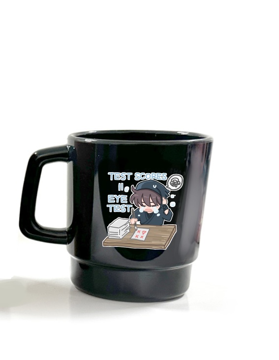 先生のプラスチックマグカップ（黒）