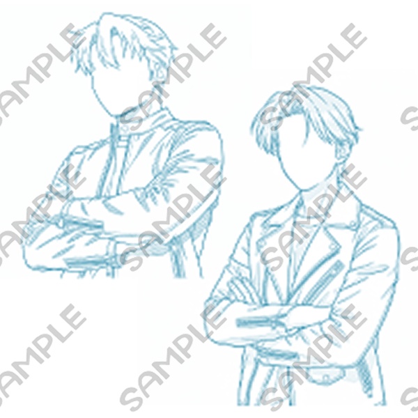 【トレス用】ライダースジャケットを着た男性【無料版/有料版】