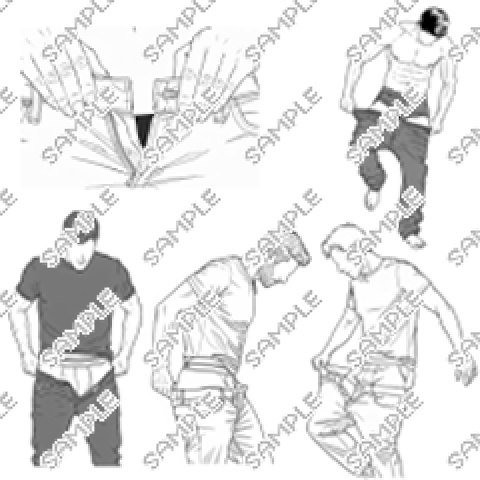 【トレスOK】ズボンを脱ぐ・履くポーズ集