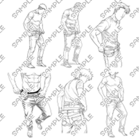 【トレスOK】ズボンを脱ぐ・履くポーズ集