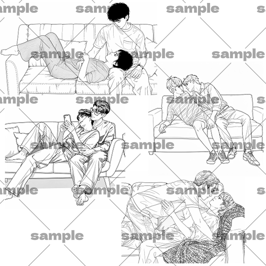 【トレスOK】TL/BLで使えるポーズ集 全12枚