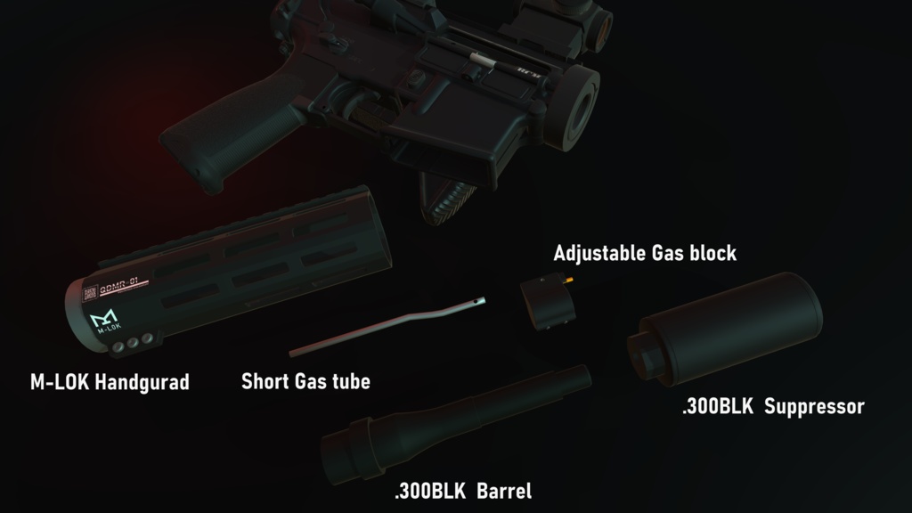 QDMR-01 AR-15ハンドガード