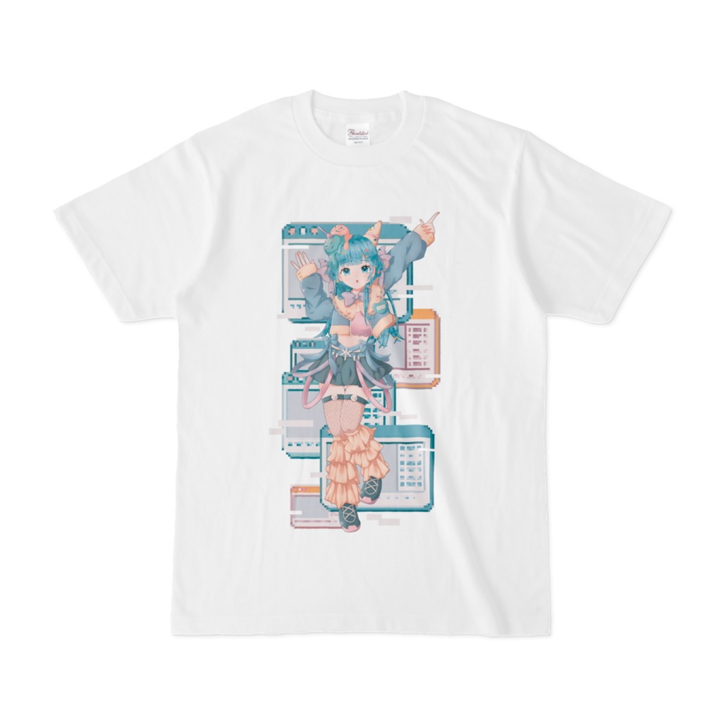 かわいいアイスクリームつららちゃんTシャツ