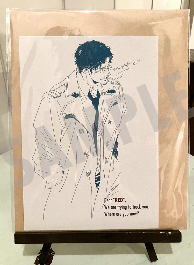 A5判カードセット【ころしやREDの足跡】②茶封筒仕様