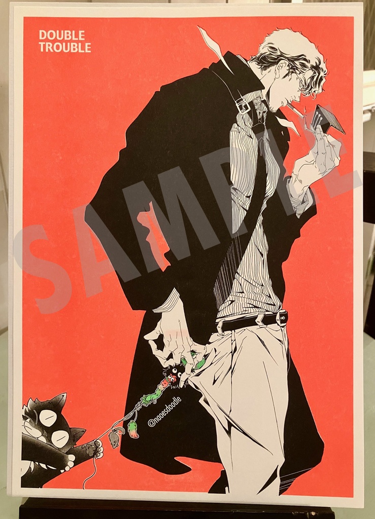 A4判リソグラフポスター【Double Trouble】B(3色)