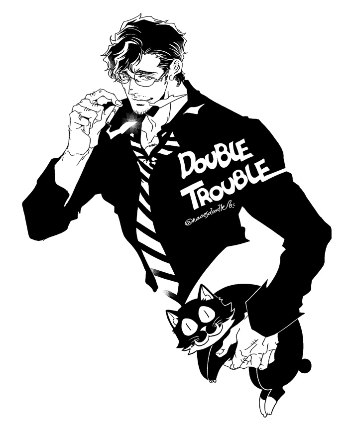 【ミニ個展】ステッカー「Double Trouble」