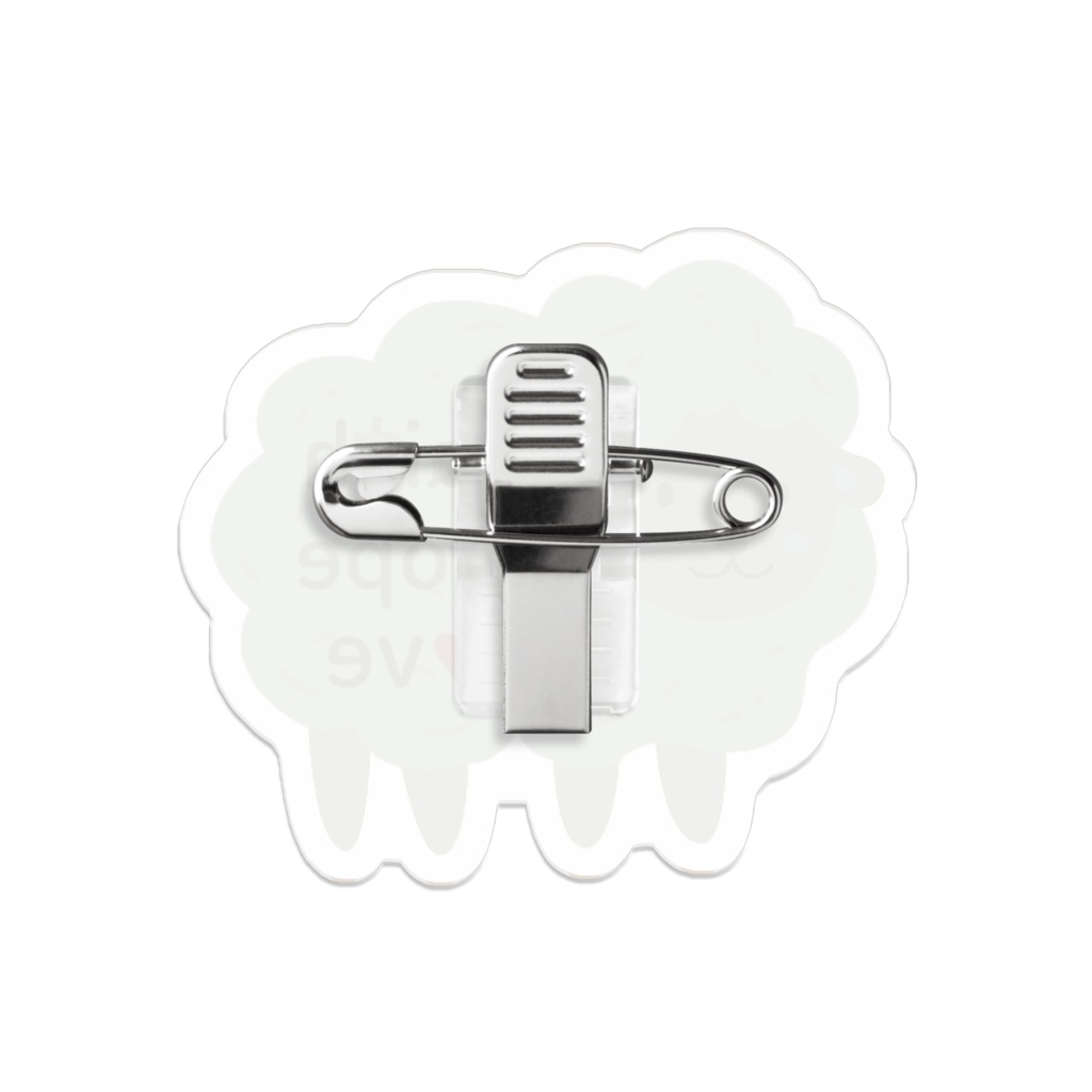 ひつじのアクリルバッジ(信仰•希望•愛)